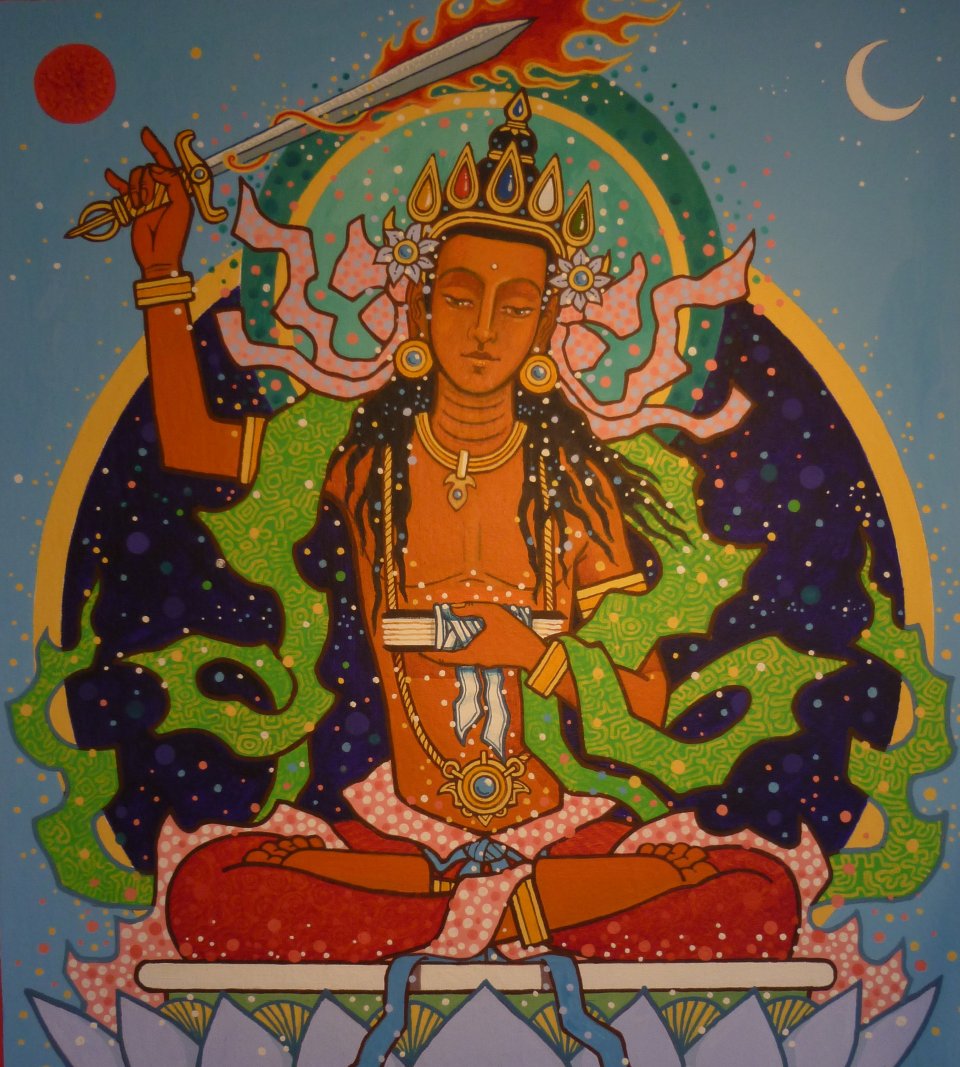 Ratnavyuha's manjughosa thanka