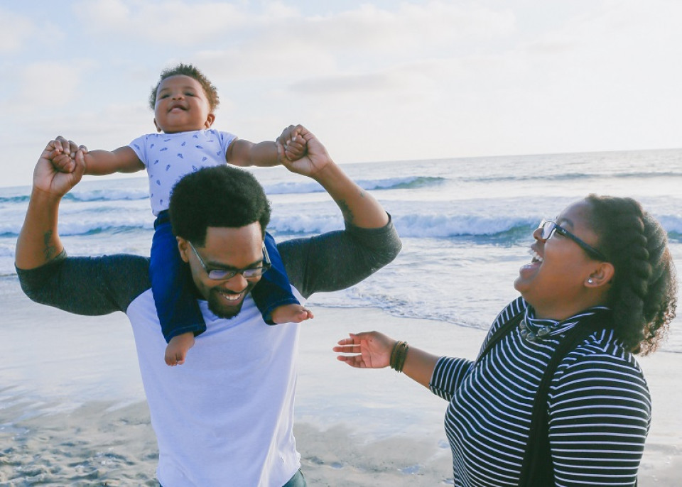 Parents and child