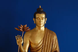 Buddha holding a lotus