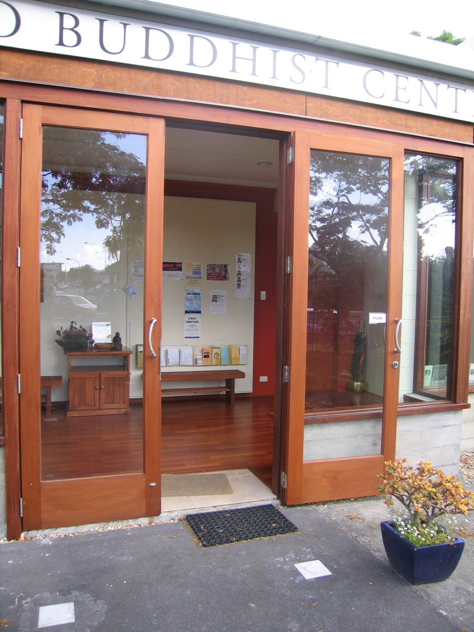 Foyer of the Auckland Buddhist Centre