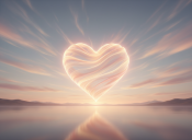 A heart radiating out over the world (Use AI)