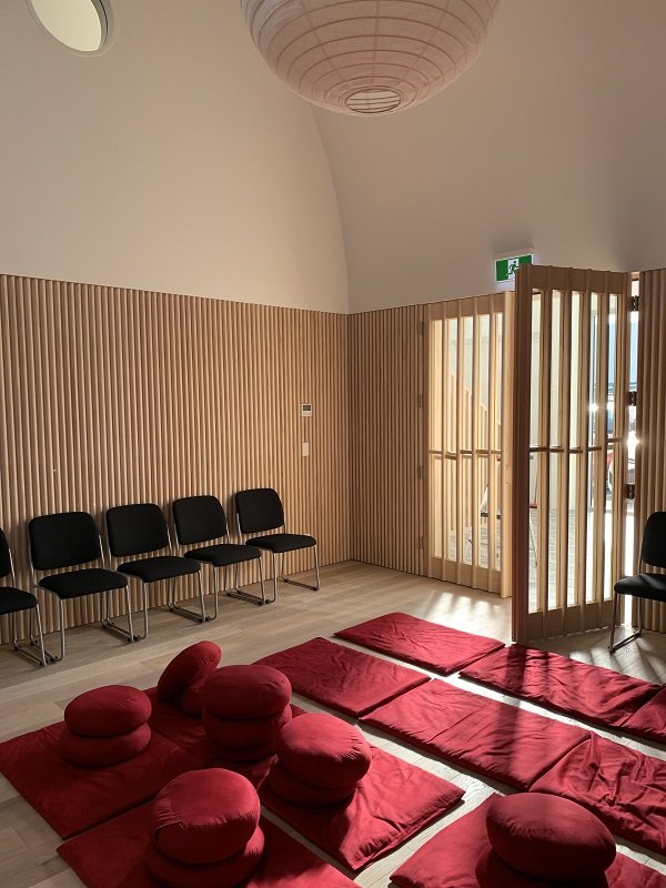Afternoon light in the main shrine room
