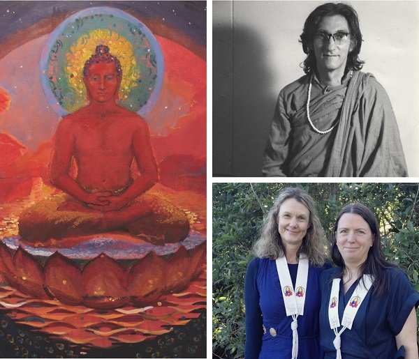 Amitabha (Aryadharma Aaron Matheson) and photos from Triratna Archive