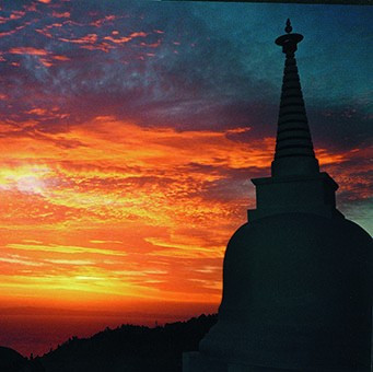 Stupa Sunset