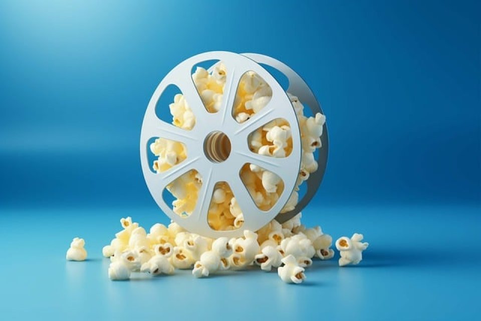 Film reel filled with popcorn (u_mxcpmg8k8g from Pixabay)
