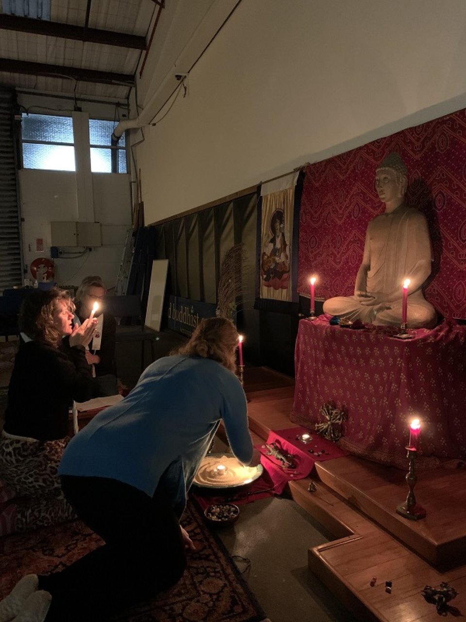 Midnight puja at the ABC before renovations (ABC)