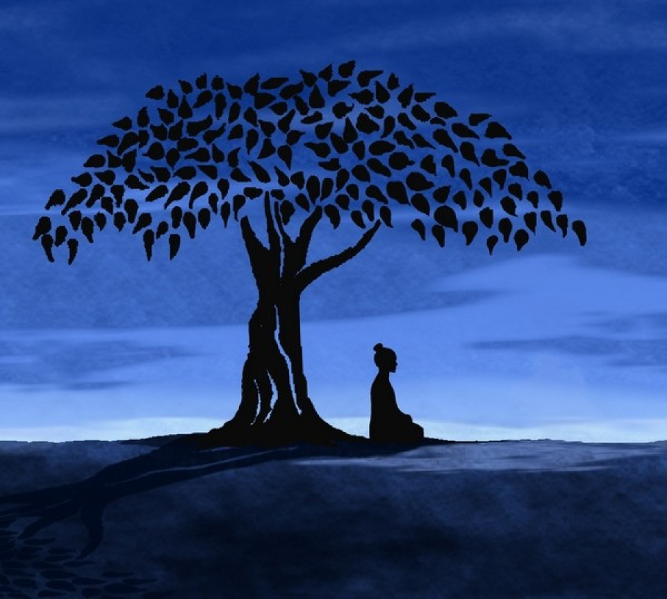 buddha under the bodhi tree