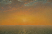 Sunset on the sea by John Frederick Kensett (Metropolitan Museum of Art)