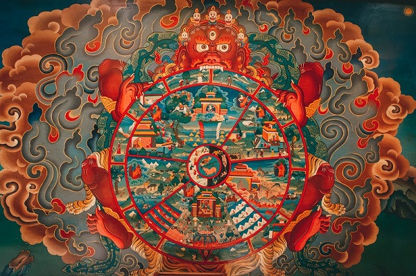 Image of the traditional Wheel of Life