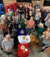 Some of the Auckland sangha at our centre (ABC)